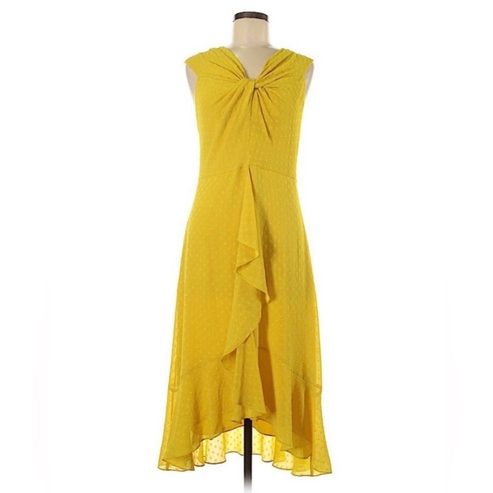 NWT Whistles Yellow Cocktail Dress UK12 EU40 US8